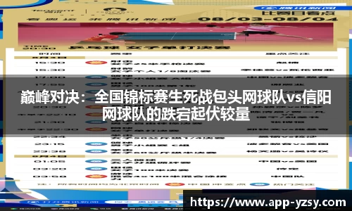 巅峰对决：全国锦标赛生死战包头网球队vs信阳网球队的跌宕起伏较量